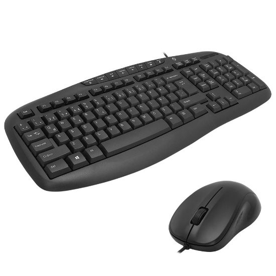 FRISBY FK-4825QU Q TÜRKÇE MULTIMEDYA KABLOLU KLAVYE MOUSE SET resmi