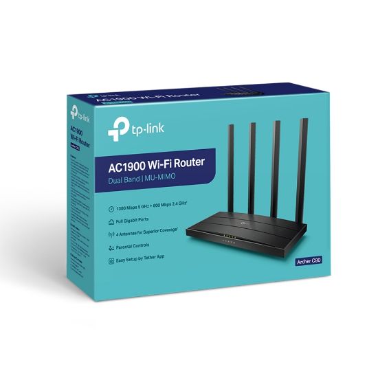 TP-LINK ARCHER C80 AC1900 4PORT ROUTER resmi