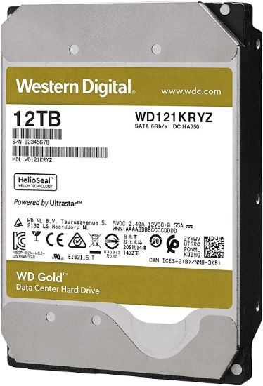 12TB WD GOLD ENTERPRISE 7200RPM SATA3 256MB WD121KRYZ resmi