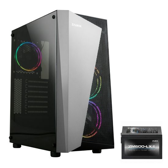 ZALMAN S4-PLUS(BL) 600W ATX MİDİ TOVER KASA resmi