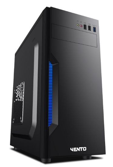 VENTO TA-K61 350W ATX SİYAH/GÜMÜŞ KASA resmi