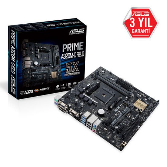 ASUS PRIME A320M-C R2.0 DDR4 3200Mhz M.2 HDMI SATA AM4 mATX resmi