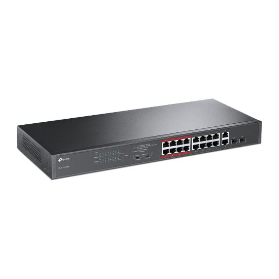 TP-LINK TL-SL1218MP 16PORT 10/100 YÖNETİLEMEZ POE SWITCH resmi