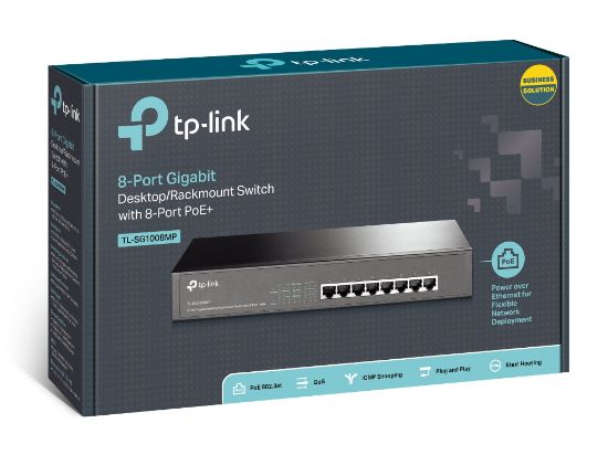 TP-LINK TL-SG1008MP 8PORT 10/100/1000 YÖNETİLEMEZ POE SWITCH resmi