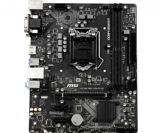 MSI H310M PRO-VDH PLUS DDR4 2666/2133Mhz mATX 1151p resmi