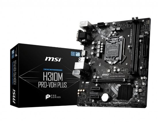 MSI H310M PRO-VDH PLUS DDR4 2666/2133Mhz mATX 1151p resmi