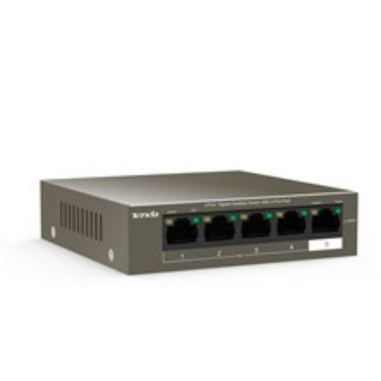 TENDA TEG1105P 5PORT 10/100/1000 YÖNETİLEMEZ POE SWITCH resmi