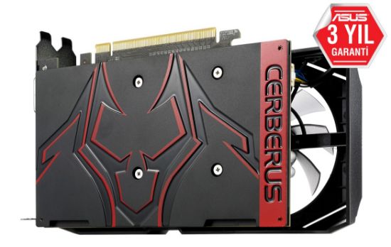 ASUS CERBERUS-GTX1050TI-O4G 4GB DDR5 HDMI DP DVI 128BİT resmi