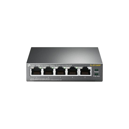 TP-LINK TL-SF1005P 5PORT 10/100 YÖNETİLEMEZ POE SWITCH resmi