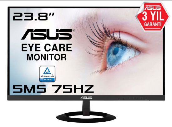 23.8 ASUS VZ249HE FHD IPS 5MS 75HZ HDMI VGA resmi