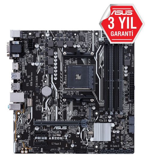 ASUS PRIME A320M-A DDR4 AM4 A320 USB3.0 M.2 SATA resmi