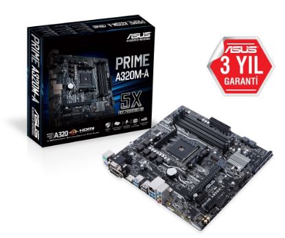 ASUS PRIME A320M-A DDR4 AM4 A320 USB3.0 M.2 SATA resmi