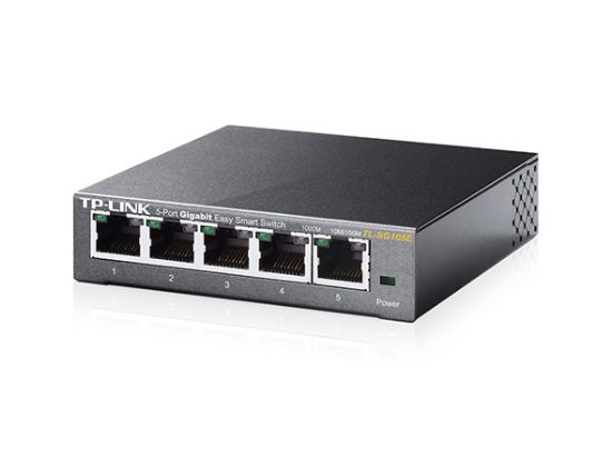 TP-LINK TL-SG105E 5PORT 10/100/1000 YÖNETİLEBİLİR SWITCH resmi