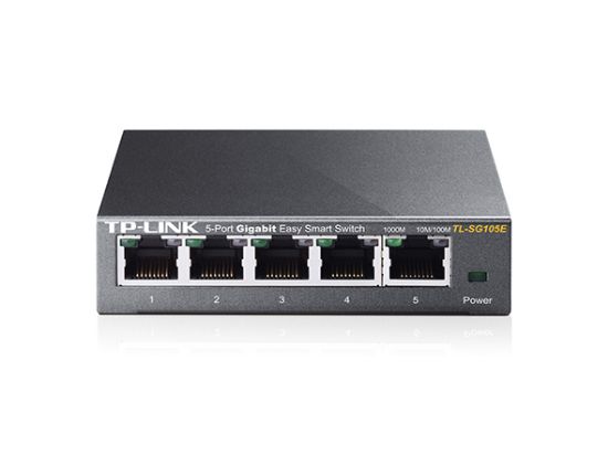 TP-LINK TL-SG105E 5PORT 10/100/1000 YÖNETİLEBİLİR SWITCH resmi