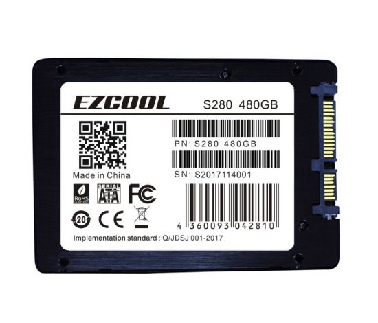 480 GB EZCOOL SSD S280/480GB 3D NAND 2,5" 560-530 MB/s resmi