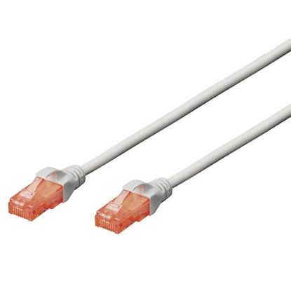 DIGITUS DK-1617-0025  CAT6 U-UTP PATCH KABLO GRİ 25 CM resmi