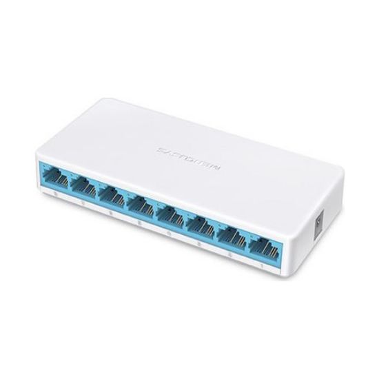 TP-LINK MERCUSYS MS108 8PORT 10/100 YÖNETİLEMEZ SWITCH resmi