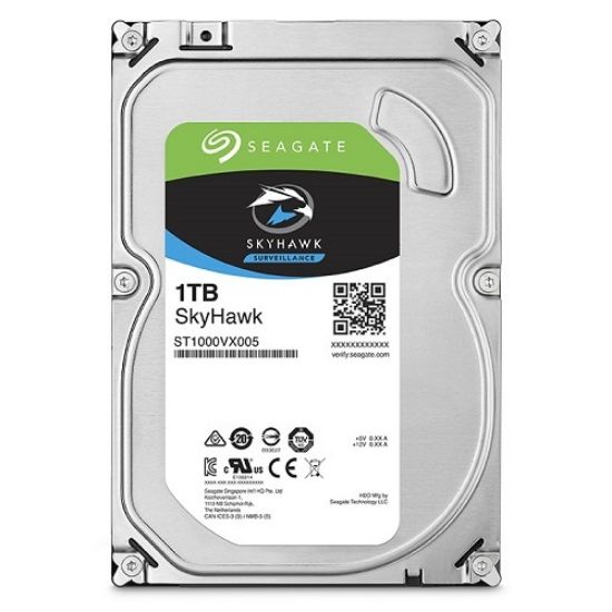 1TB SEAGATE SKYHAWK 64MB 7/24 ST1000VX005  resmi