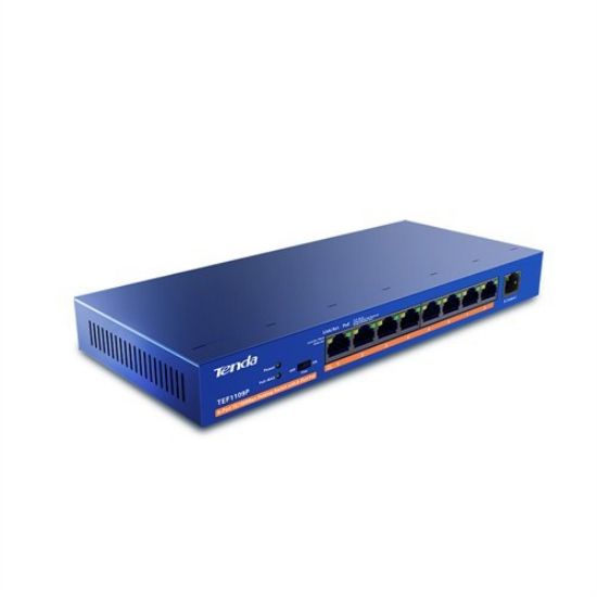 TENDA TEF1109P 9PORT 10/100 YÖNETİLEMEZ POE SWITCH resmi