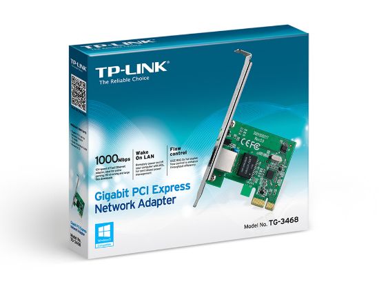 TP-LINK TG-3468 GIGABIT PCI EXPRESS ETHERNET KARTI resmi