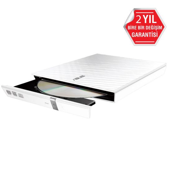 ASUS DVD SDRW-08D2S-U LITE SLIM USB 2.0 BEYAZ resmi