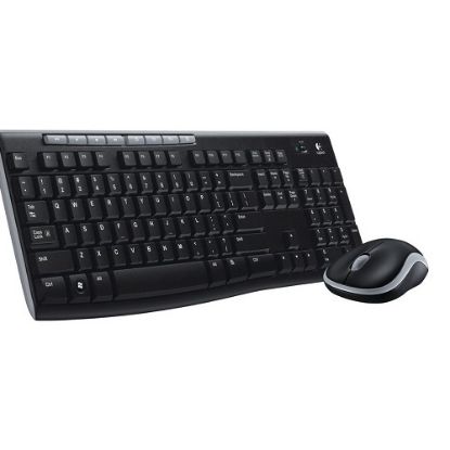 LOGITECH MK270 KABLOSUZ SET USB SİYAH(920-004525) resmi