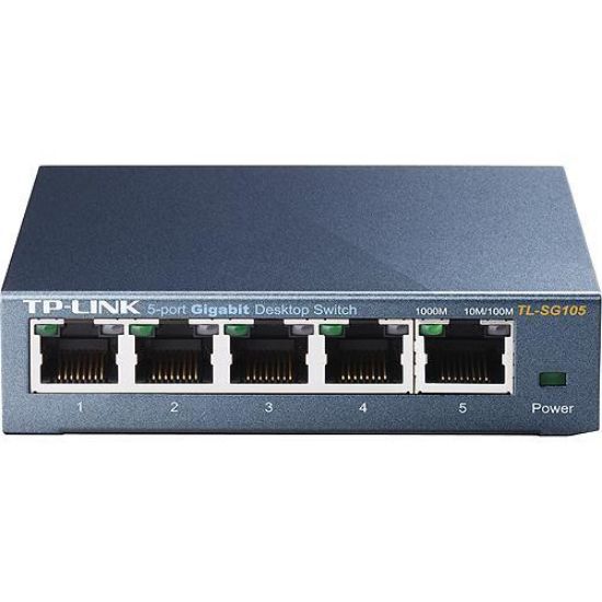 TP-LINK TL-SG105 5PORT 10/100/1000 YÖNETİLEMEZ SWITCH resmi