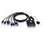 ATEN-CS22U 2PORT MİNİ USB KVM SWITCH+KABLO(YÖNET) resmi