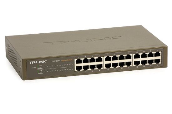 TP-LINK TL-SG1024D 24PORT 10/100/1000 YÖNETİLEMEZ SWITCH resmi