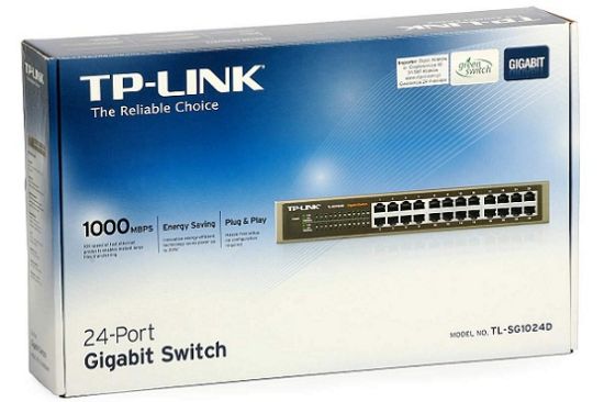 TP-LINK TL-SG1024D 24PORT 10/100/1000 YÖNETİLEMEZ SWITCH resmi