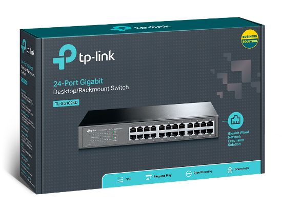 TP-LINK TL-SG1024D 24PORT 10/100/1000 YÖNETİLEMEZ SWITCH resmi