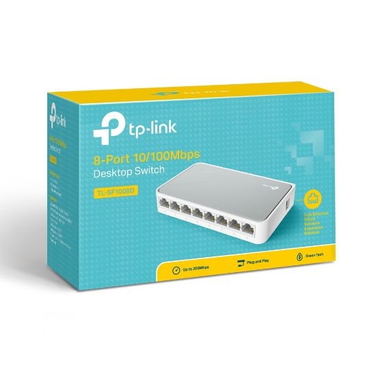 TP-LINK TL-SF1008D 8PORT 10/100 YÖNETİLEMEZ SWITCH resmi