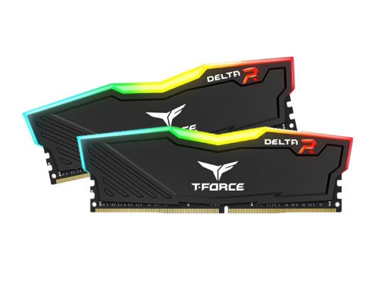 Team T-Force Delta RGB Black 16GB (2x8GB) 3600MHz CL18 DDR4 Gaming Ram (TF3D416G3600HC18JDC01) resmi