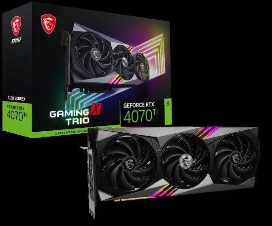 MSI GEFORCE RTX 4070 TI GAMING X TRIO 12G GDDR6X HDMI DP 192Bit resmi