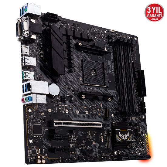 ASUS TUF GAMING A520M-PLUS AMD 4800(O.C)MHz DVI-D HDMI AM4  resmi