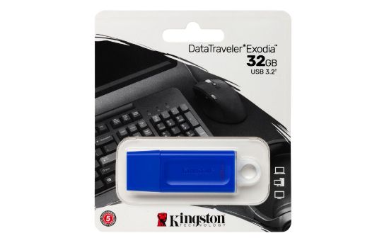 32GB USB3.2 DTX/32GB Exodia MAVİ KINGSTON resmi