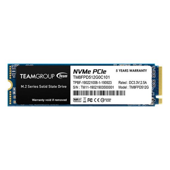 Team MP33 Pro 512GB 2400/2100MB/s NVMe PCIe Gen3x4 M.2 SSD Disk (TM8FPD512G0C101) resmi