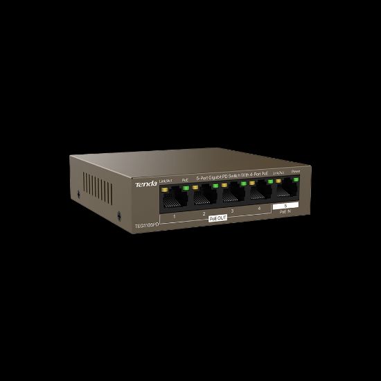 TENDA TEG1105PD 5PORT 10/100/1000 POE SWITCH resmi