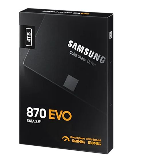 4TB SAMSUNG 870 EVO 560/530MB/s MZ-77E4T0BW SSD resmi