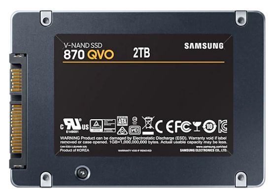 2TB SAMSUNG 870 560/530MB/s QVO MZ-77Q2T0BW SSD resmi