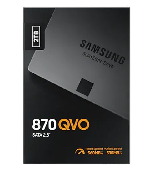 2TB SAMSUNG 870 560/530MB/s QVO MZ-77Q2T0BW SSD resmi