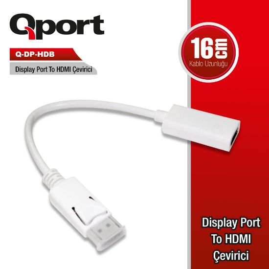 QPORT Q-DP-HDB DISPLAY PORTUNDAN HDMI ÇEVİR resmi