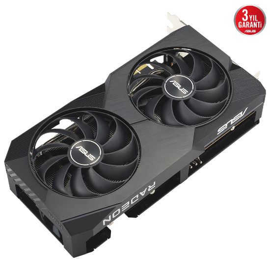 ASUS DUAL-RX7600-O8G 8GB GDDR6 HDMI DP 128BİT resmi