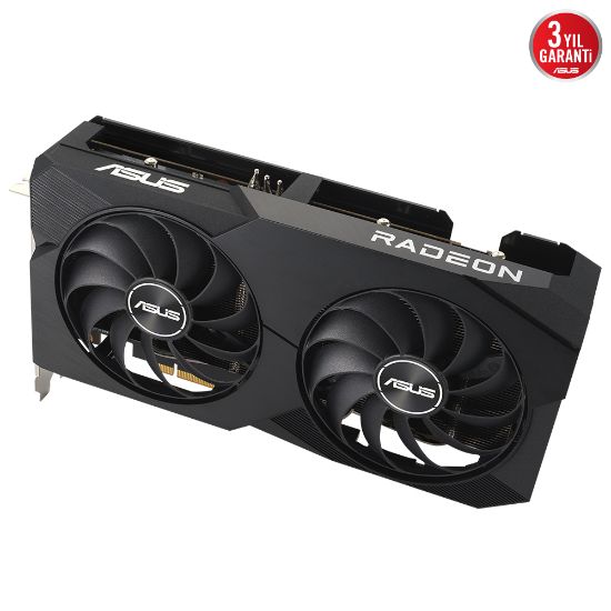 ASUS DUAL-RX7600-O8G 8GB GDDR6 HDMI DP 128BİT resmi