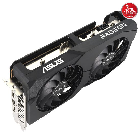 ASUS DUAL-RX7600-O8G 8GB GDDR6 HDMI DP 128BİT resmi