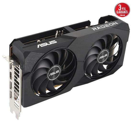 ASUS DUAL-RX7600-O8G 8GB GDDR6 HDMI DP 128BİT resmi