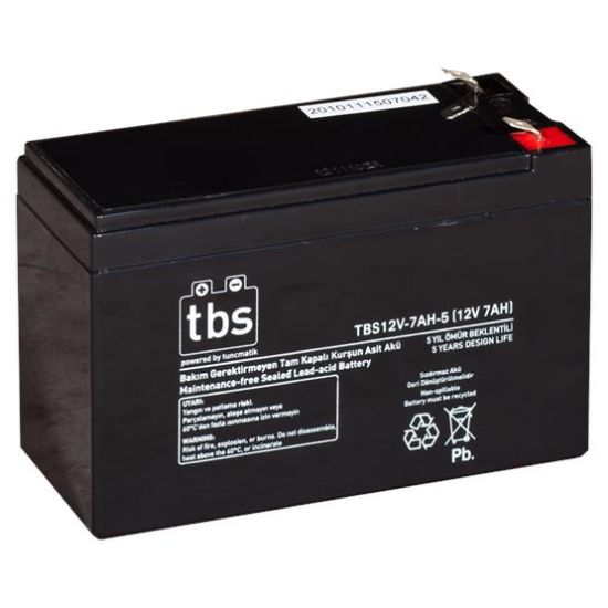 TUNÇMATİK TBS 12 VOLT 7 AH AKÜ TSK1454 resmi