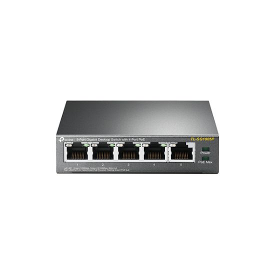 TP-LINK TL-SG1005P 5PORT 10/100/1000 YÖNETİLEMEZ POE SWITCH resmi