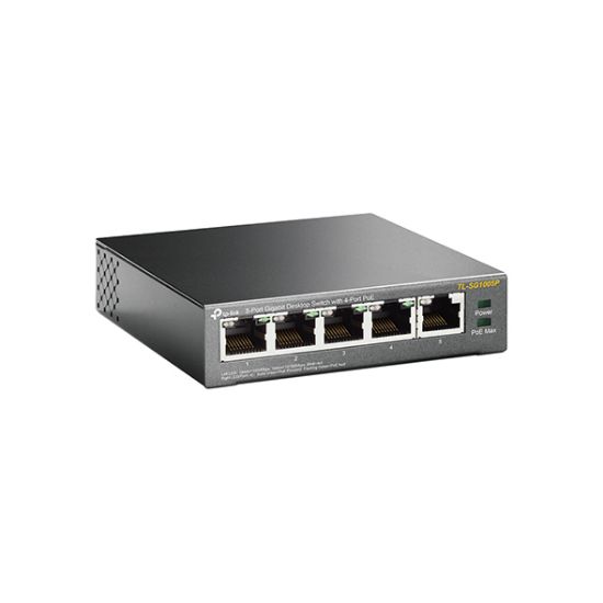 TP-LINK TL-SG1005P 5PORT 10/100/1000 YÖNETİLEMEZ POE SWITCH resmi