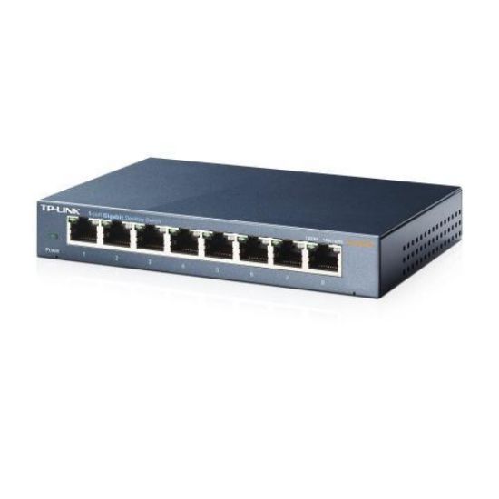 TP-LINK TL-SG108 8PORT 10/100/1000 YÖNETİLEMEZ SWITCH resmi